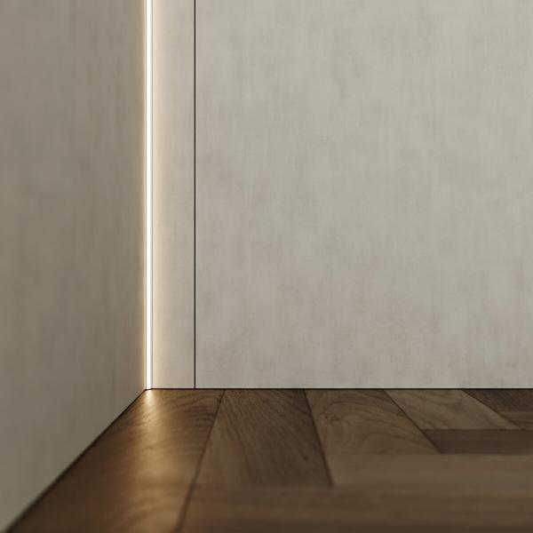 Winkelprofil Aluminium für dekorative Beleuchtung von Wand- und Deckenecken